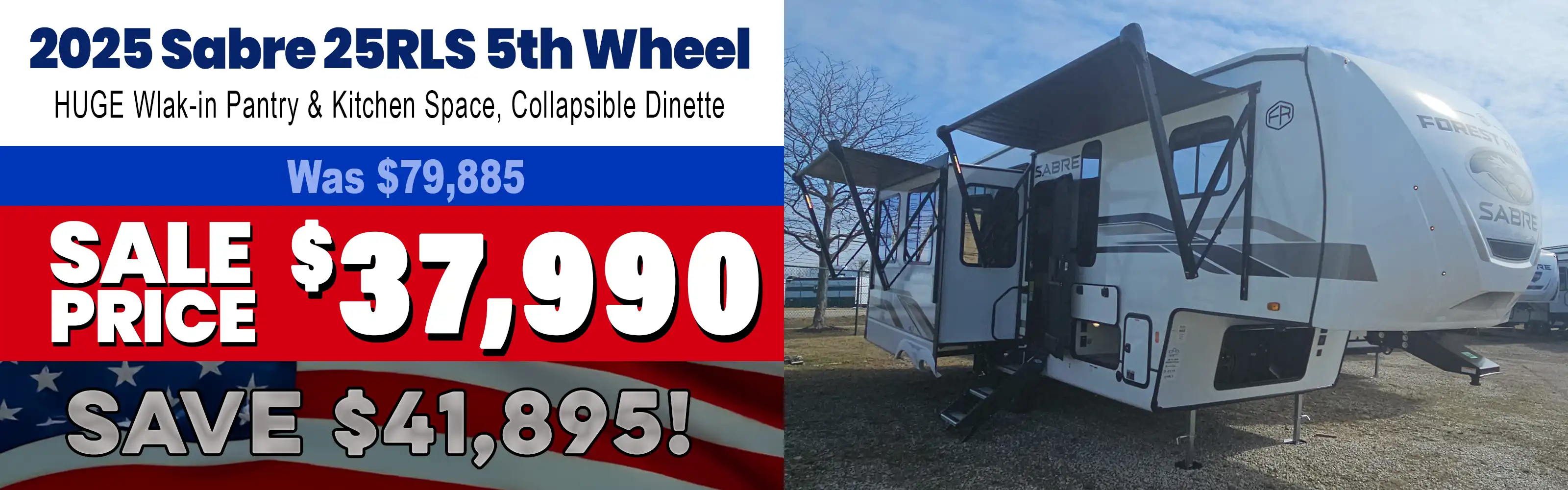 2025 Sabre 25RLS 5th Wheel